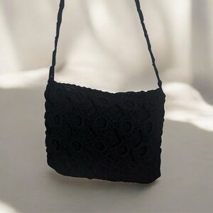 Preloved women knitted crochet purse